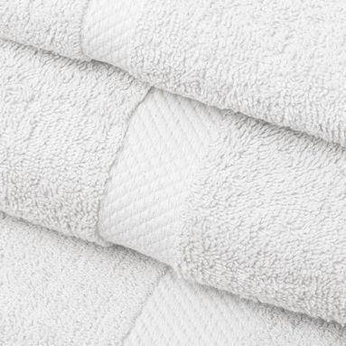 ASCIUGAMANO  BIANCO 100 % COTONE 50 X 100 CM