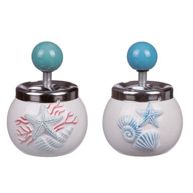 POSACENERE MOLLA D.10XH14CM CON STELLE MARINE E CO