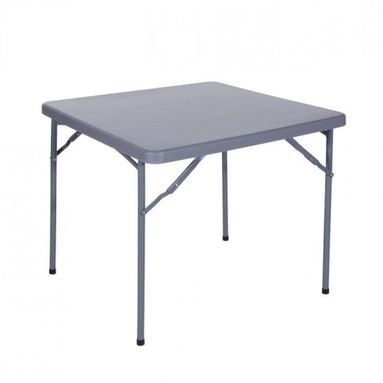 TAVOLO PIEGHEVOLE 86X86XH74CM GRIGIO IN RESINA