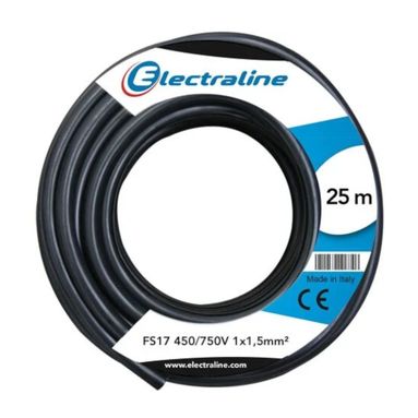CAVO UNIPOLARE FS17 450/750V 1X1,5 25M NERO
