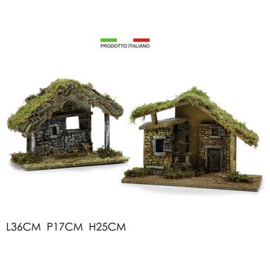 CAPANNA IN LEGNO 36X18XH22CM.