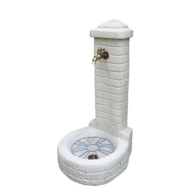 FONTANA PHILADELPHIA 50X50XH105CM BIANCA-GRIGIA