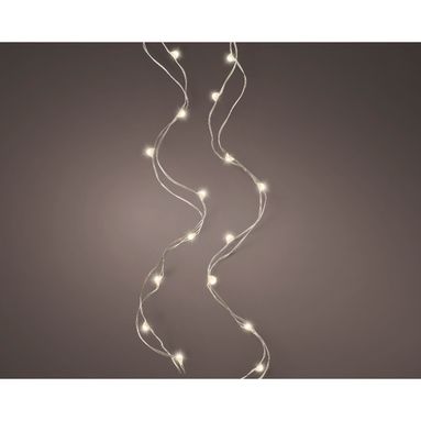 CATENA 20 MICRO LED 95CM ARGENTO/BIANCO CALDO..