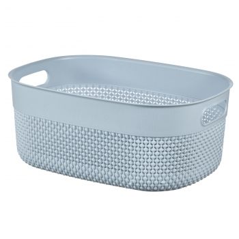CESTA FILO 38X29XH15CM BLU PIETRA