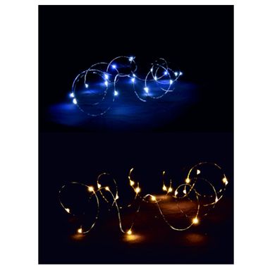 CATENA 100 GOCCE LED 5M BIANCO MIX A BATTERIA.