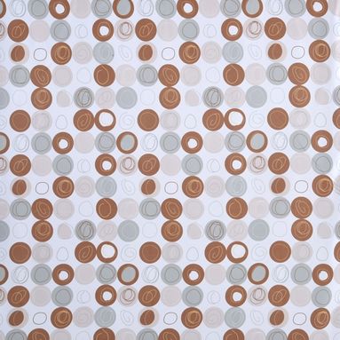 TENDA DOCCIA IN TESSUTO MARRONE 180X200 RIBOT