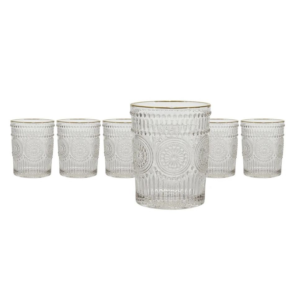 set-6-bicchieri-cesareo-30cl-in-vetro-bordati-oro