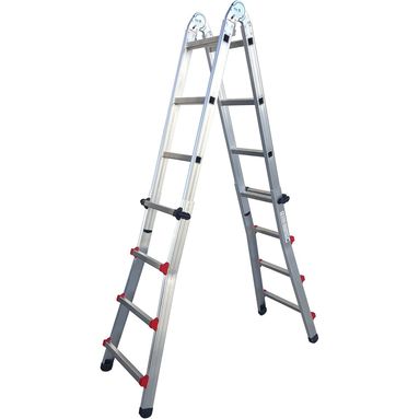 SCALA TELESCOPICA PROFI 4+5 ALLUMINIO