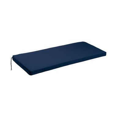 CUSCINO PANCA 2 POSTI 115X47XH4CM BLU BORDATO