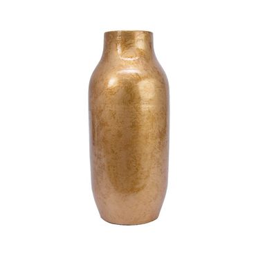 VASO IN TERRACOTTA ORO ANTICO CILINDRO 60CM