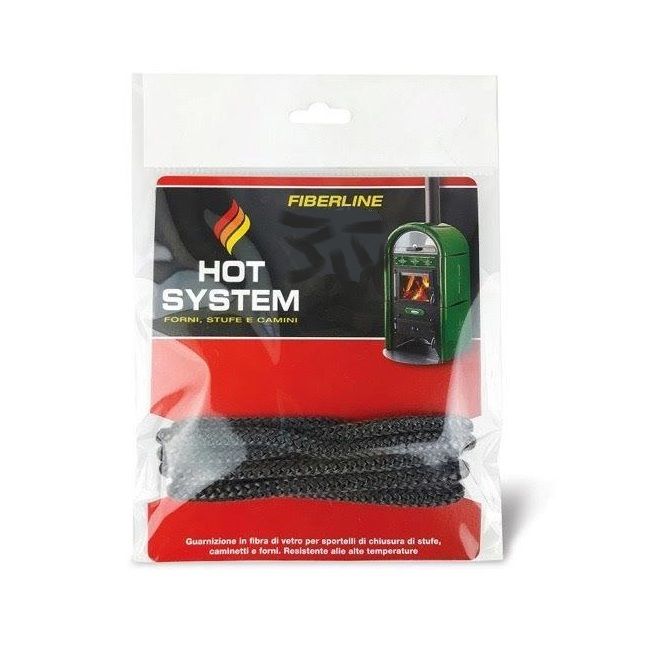 Guarnizione Tonda In Fibra Di Vetro Per Stufe E Caminetti - Ø12mm, Lunghezza 2,5 Mt - Best Fire