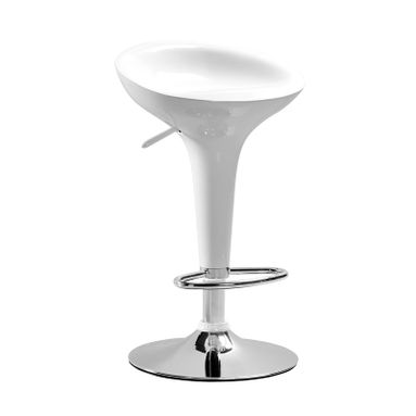 SGABELLO CON ALZATA A GAS 45X48 CM BIANCO