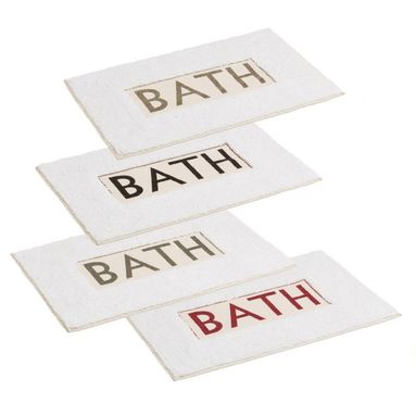 TAPPETO DA BAGNO "BATH" 100 % COTONE 60 X 40 CM