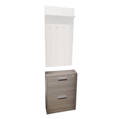 SCARPIERA 2 RIBALTE 54X15XH73CM OLMO PERLA