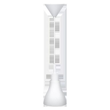 PENDEL E27 110CM BIANCO IN SILICONE CAVO TRECCIA