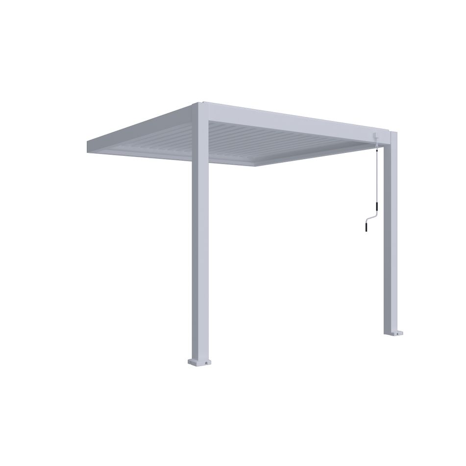 pergola-addossata-304x287xh250cm-bianco-ral-9016