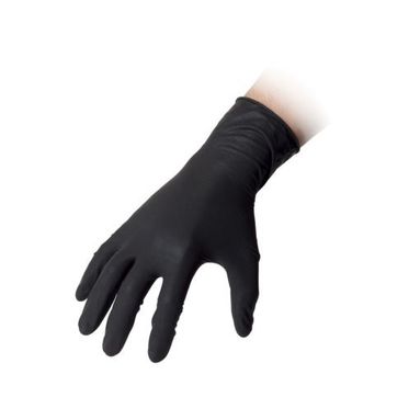 GUANTI MONOUSO R44 LATTICE 100 PZ. NERI