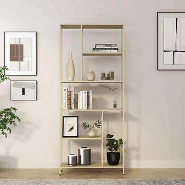 LIBRERIA AVANA 80X30XH188CM IN METALLO.