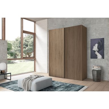 ARMADIO 2 ANTE SCORREVOLI 181X65XH247CM NOCE