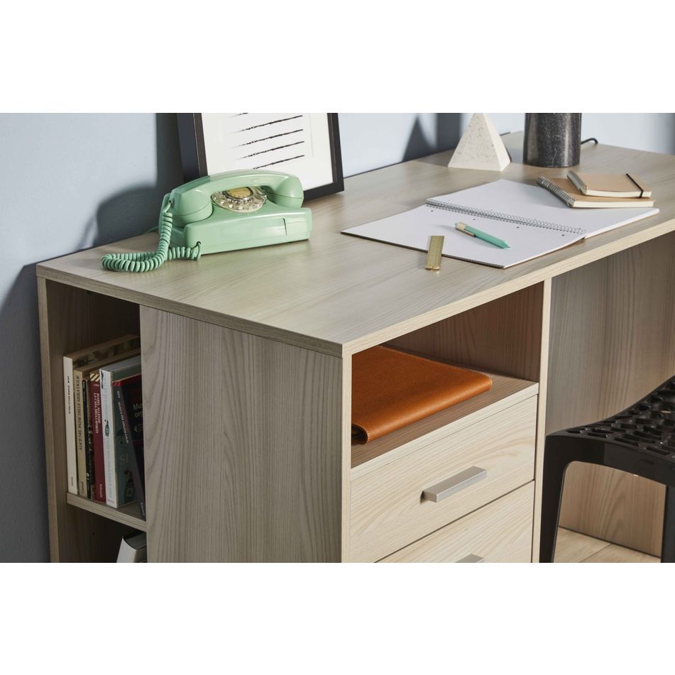 scrivania-4-cassetti-120x55xh76cm-struttura-olmo-chiaro-frontale-olmo-chiaro