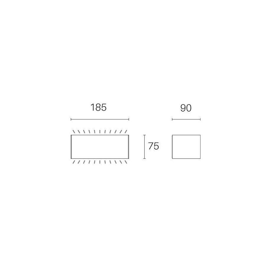 applique-led-box-11w-4000k-19x9xh8cm-grafite-ip65