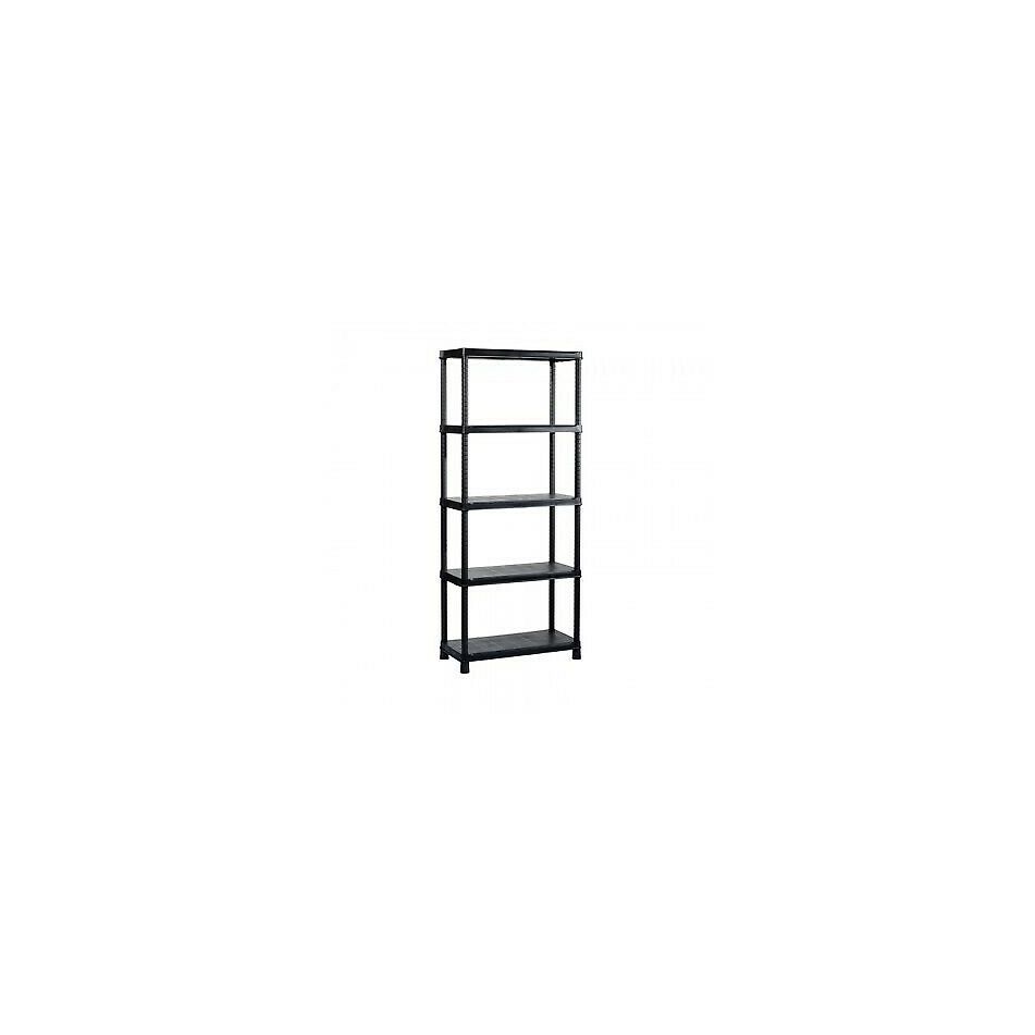 scaffale-plus-5-ripiani-80x40xh187cm-neroin-plasti
