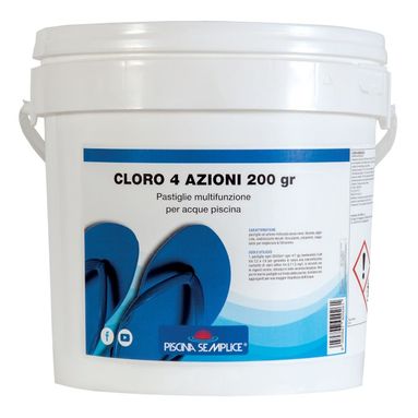 CLORO 4 AZIONI 200GR IN PASTIGLIE 5KG