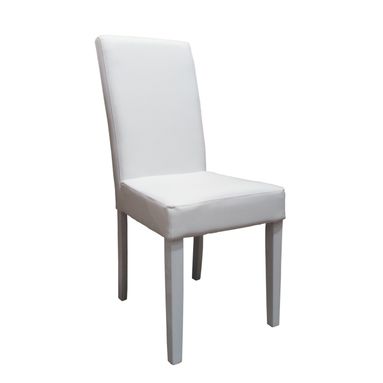 SEDIA KAI 60X44XH97CM BIANCA IN ECOPELLE