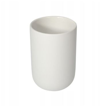 PORTASPAZZOLINI CHLOE D.8XH11CM BIANCO OPACO.