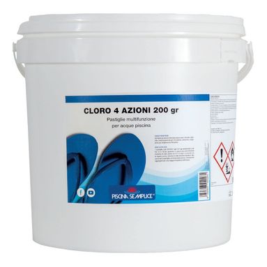 CLORO 4 AZIONI 200GR IN PASTIGLIE 10KG