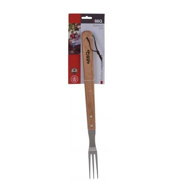 FORCHETTONE 46CM CON MANICO IN LEGNO PER BBQ
