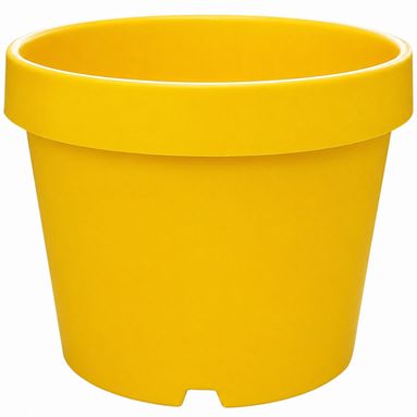 VASO ITALIA D.27,7XH22,4CM GIALLO.