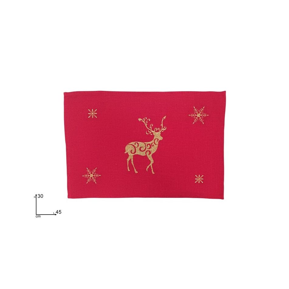 tovaglietta-natalizia-rossa-renna-oro-30x45-cm