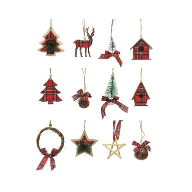 APPENDINO NATALIZIO 9CM LEGNO / SCOZZESE.