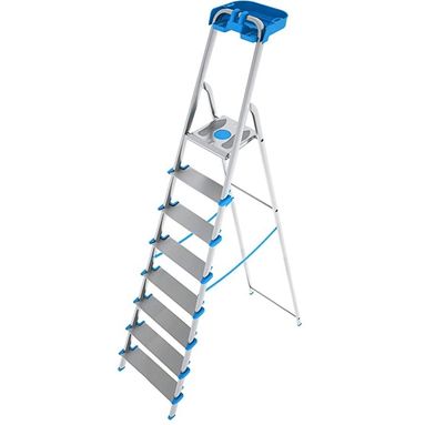 SCALA IN ALLUMINIO 8 SCALINI 52XH245CM CON PORTAOG