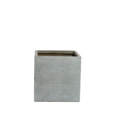 FIORIERA LIAM IN ARGILLA TORTORA 30X30XH30CM A RIG