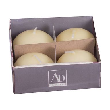 SET 4 CANDELE GALLEGGIANTI AVORIO D.4XH3.5CM