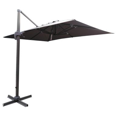 OMBRELLONE ROMA 2,5X3,3M HKAKI E STRUTTURA SCURA