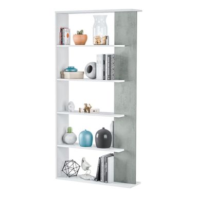 LIBRERIA ALIDA 90X25XH180CM 5 RIPIANI BIANCA ARTIK