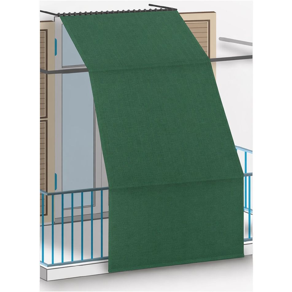tenda-da-sole-140xh250cm-verde-con-anelli