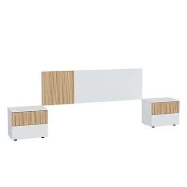 SET TESTIERA E 2 COMODINI ETHNA BIANCO ARTIK / ROV
