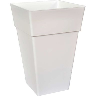 VASO QUADRO BALTIMORA 40X40XH63CM BIANCO