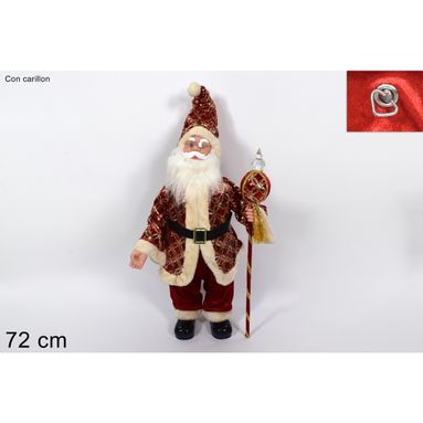 CARILLON BABBO NATALE ROSSO 72CM 2 MODELLI.