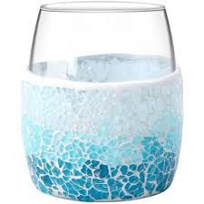 SUMMER BICCHIERE IN VETRO BLU