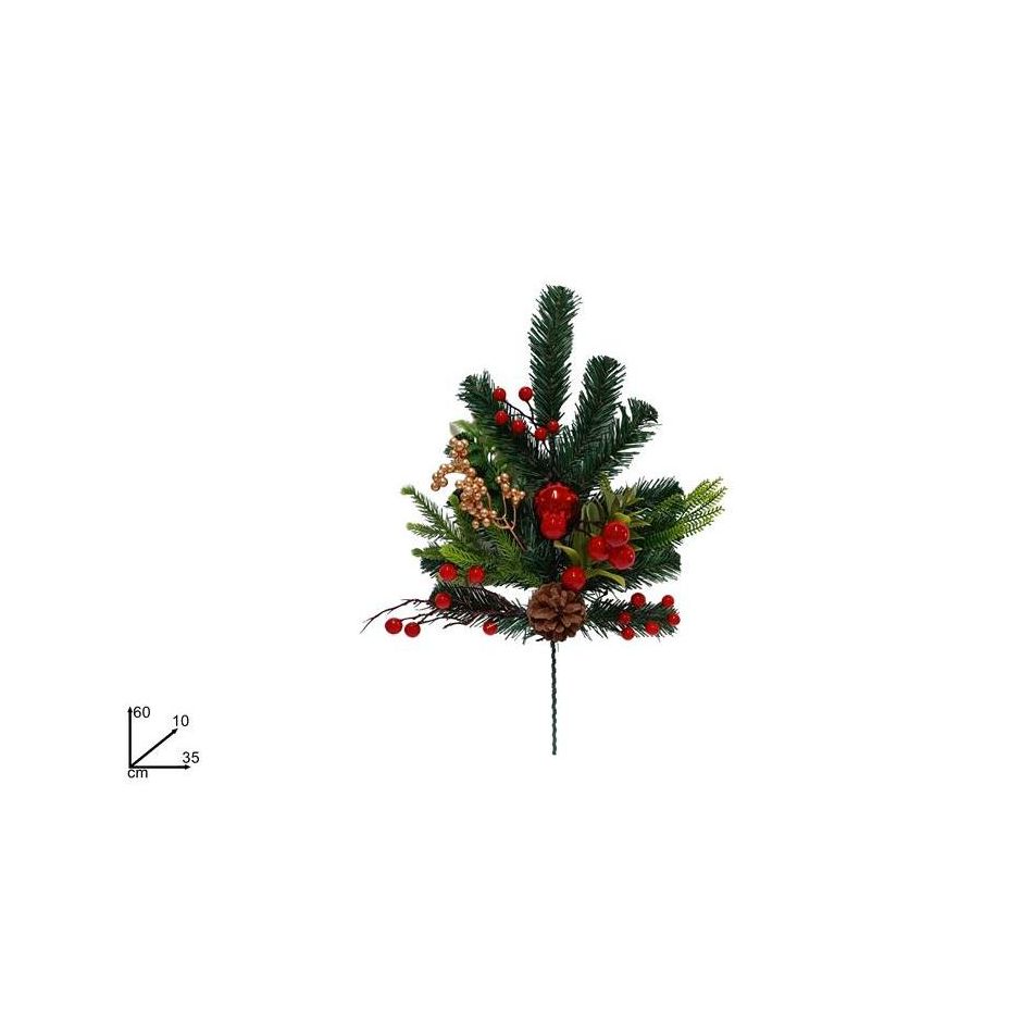 stelo-con-bacche-rosse-oro-e-pallina-88-cm