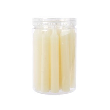 SET 22 CANDELE 11CM AVORIO..
