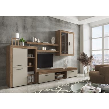 PARETE CANBERRA 293X50XH193CM ROVERE /CASHMERE.