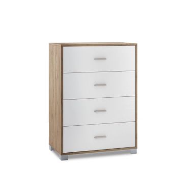 CASSETTIERA NOCE 80X47XH112CM 4 CASSETTI
