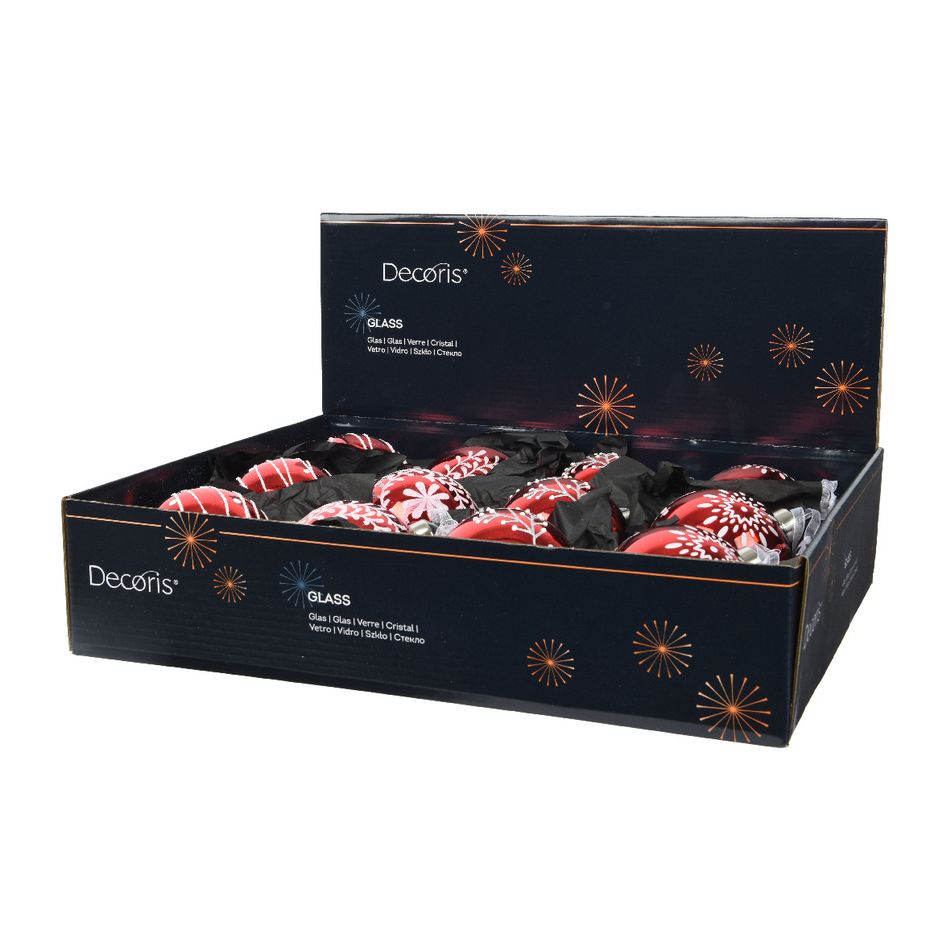 sfera-natalizia-8cm-rossa-natale-decorata-vetro