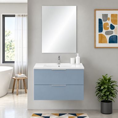 MOBILE BAGNO RIALTO 80X46XH53CM AZZURRO POLVERE